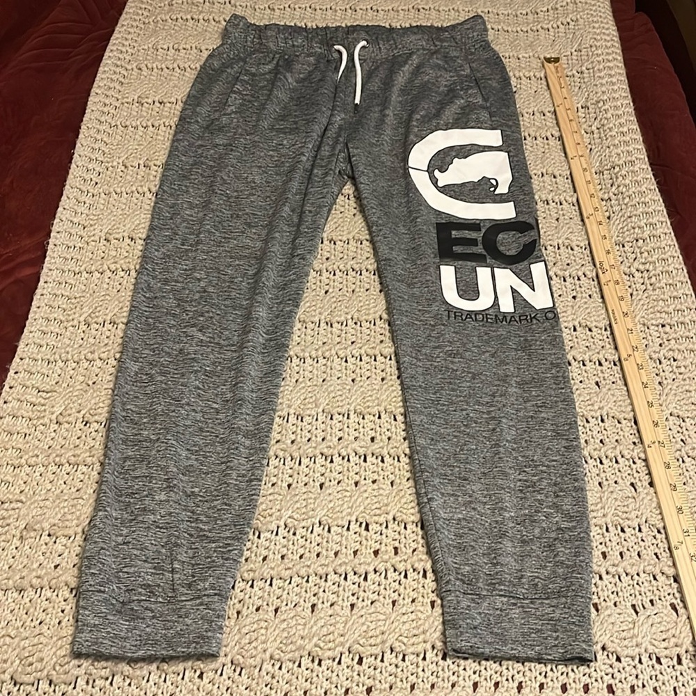 NWT ECKO UNLTD. HEATHER GRAY JOGGER‎ PANTS MEN’S SZ M, 3 pockets, elastic waist.